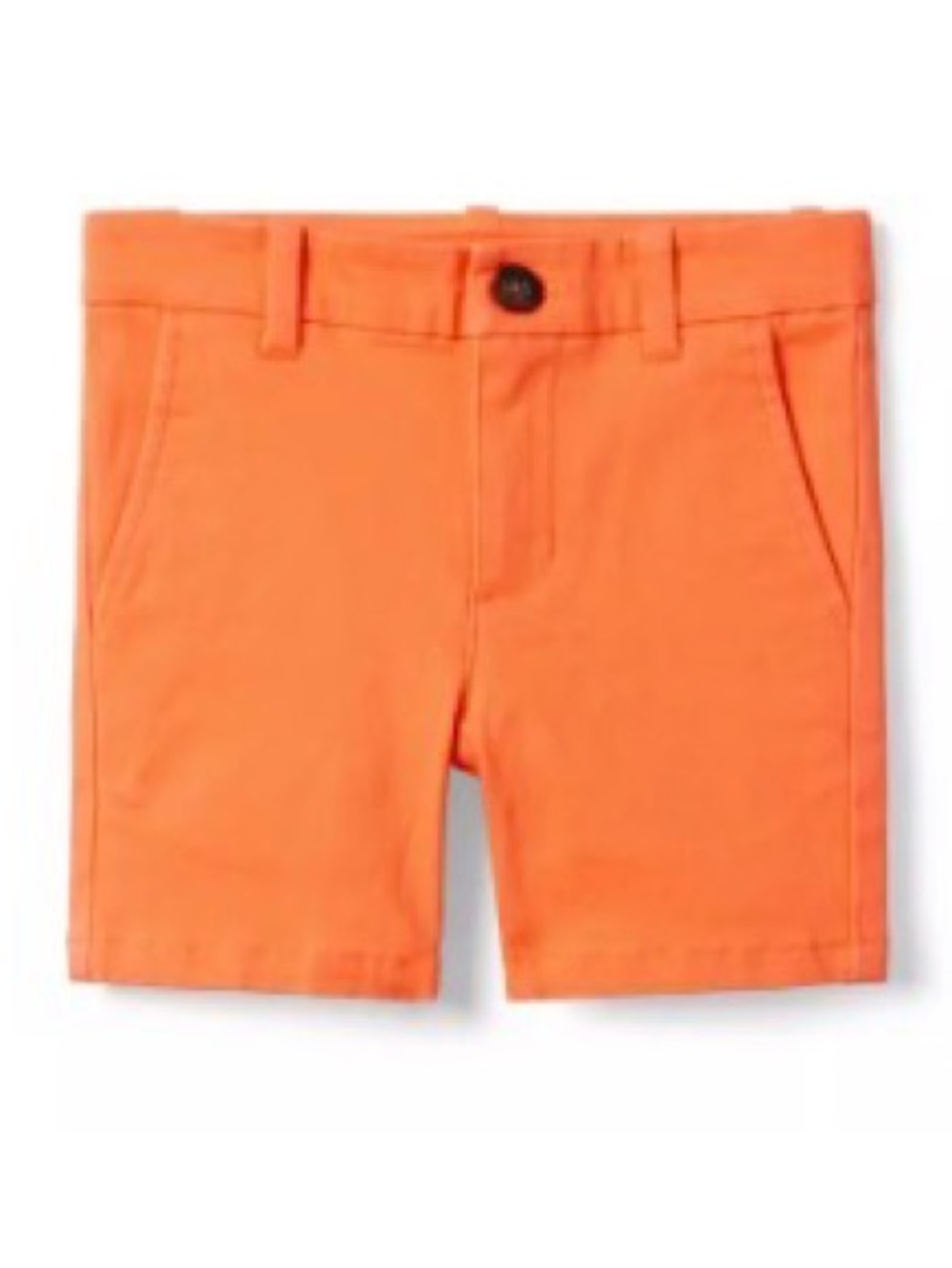 NWT Janie and Jack Boys "The Twill Short" Papaya Orange Size 7